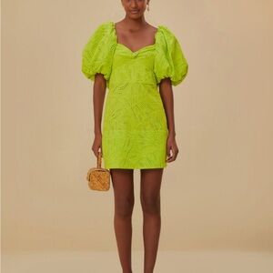 NWT Farm Rio lime green dress.